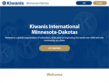 Tablet Screenshot of mndak-kiwanis.org